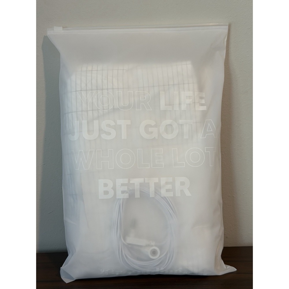The Grounding Co. King Size Terra Fitted Sheet in White Cord Included New